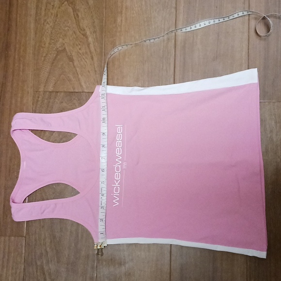 Wicked Weasel. Outerwear. Racerback Tank Top. Pink & White. Small.*** NW… - Picture 11 of 13